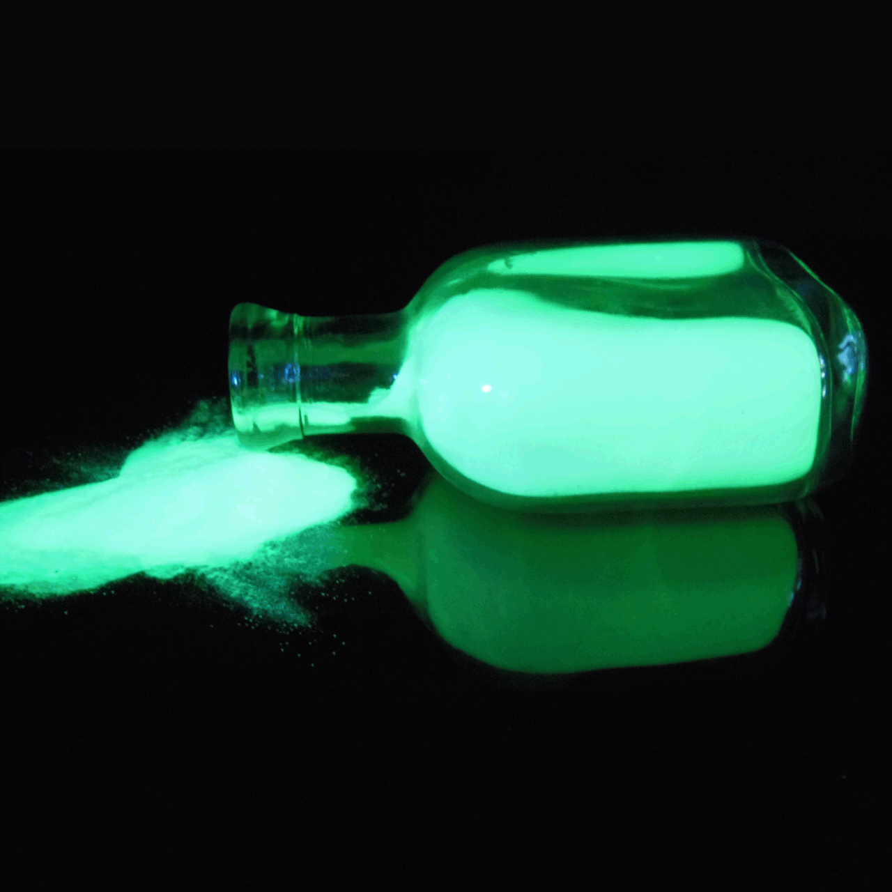 Pigmento en polvo fotoluminiscente en verde en Canarias
